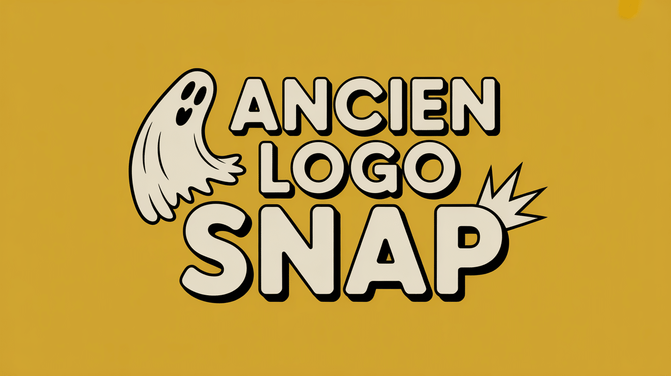 ancien logo snap illustration minimaliste