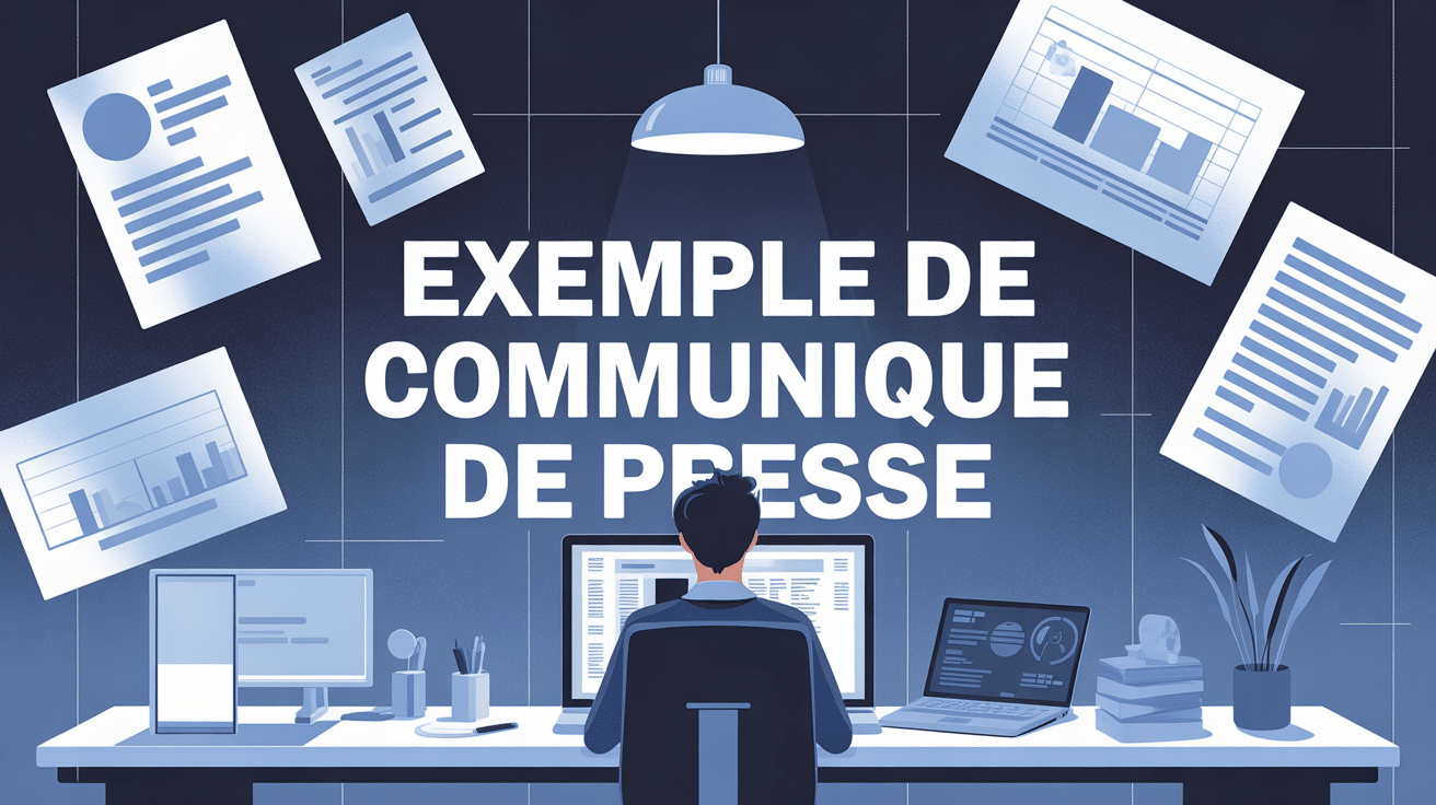 exemple de communiqué de presse scène bureau professionnel