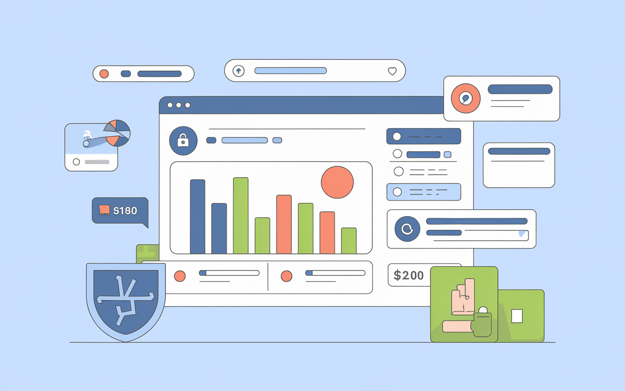 tableau de bord expertiseo.fr avec sécurité et graphiques