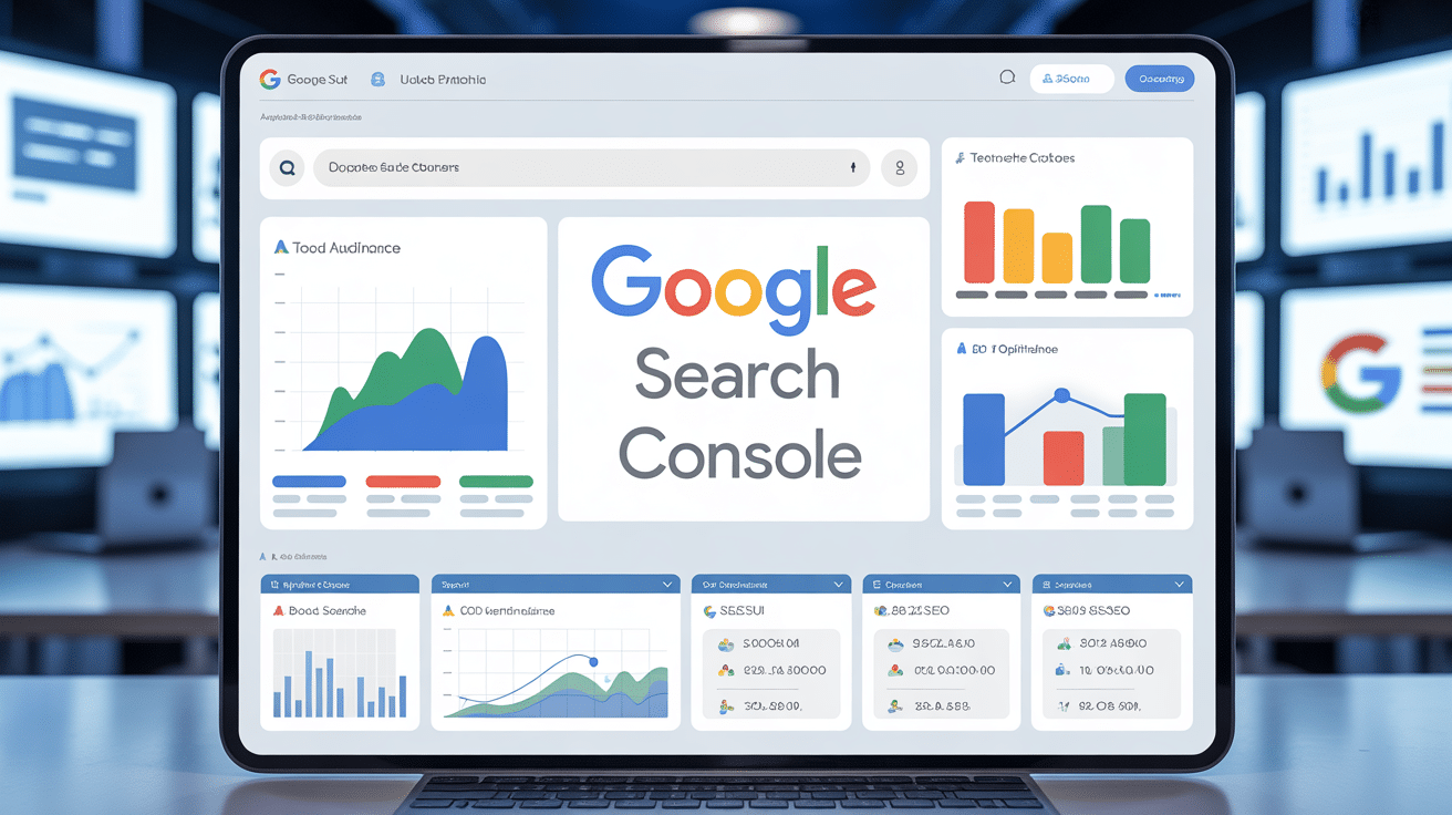 google search console avec graphiques de performance