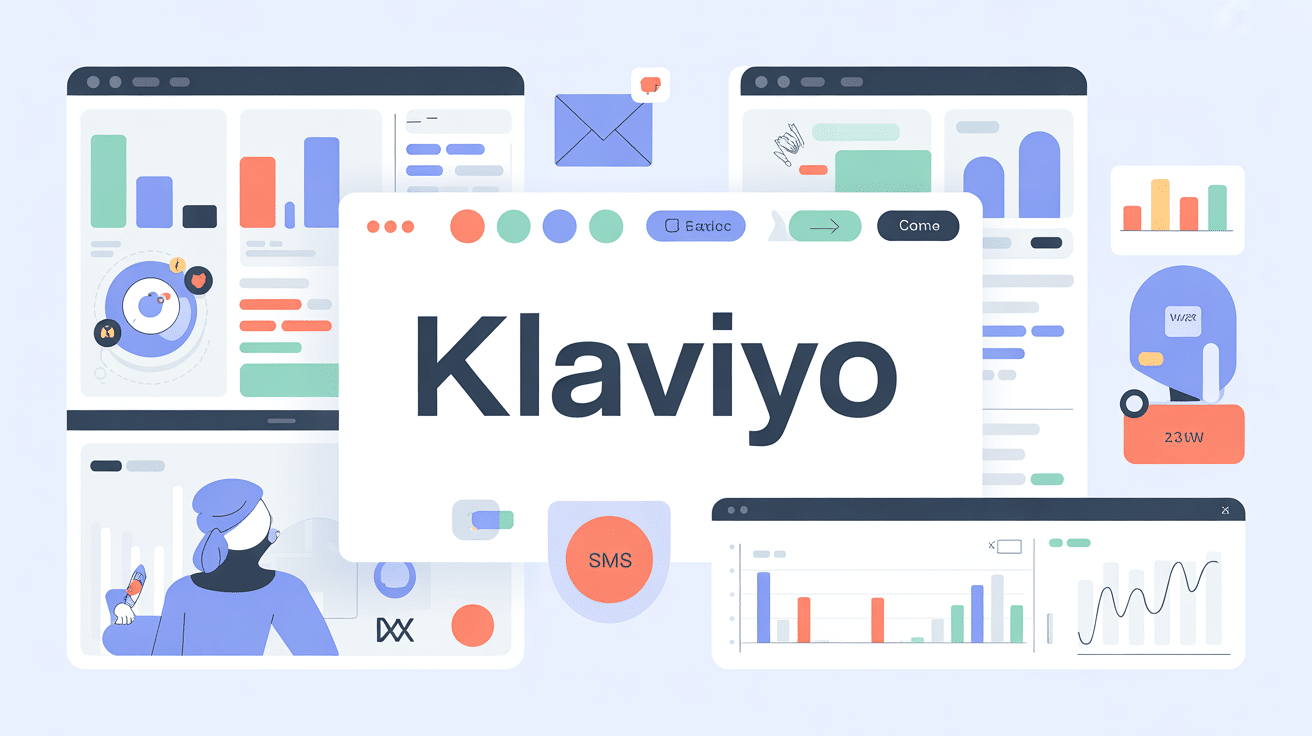 interface klaviyo email marketing avec graphiques