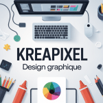 bureau design graphique kreapixel moderne