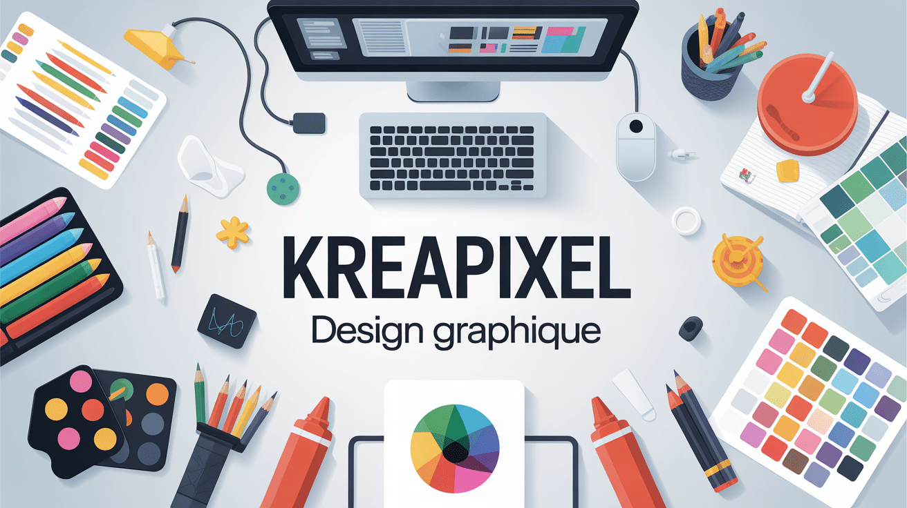 bureau design graphique kreapixel moderne