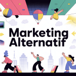 Visuel marketing-alternatif avec installations créatives en ville