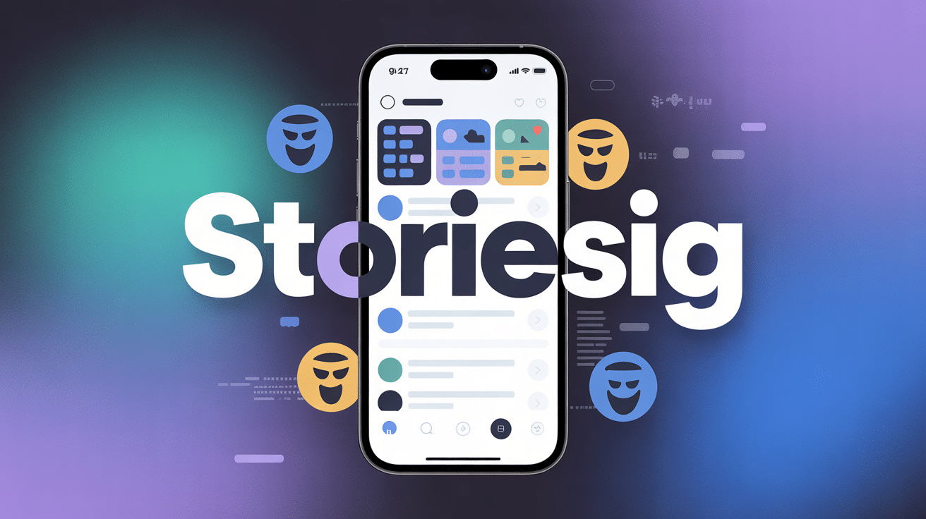 Illustration StoriesIG confidentialité smartphone
