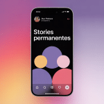 Story permanente Instagram vue profil smartphone
