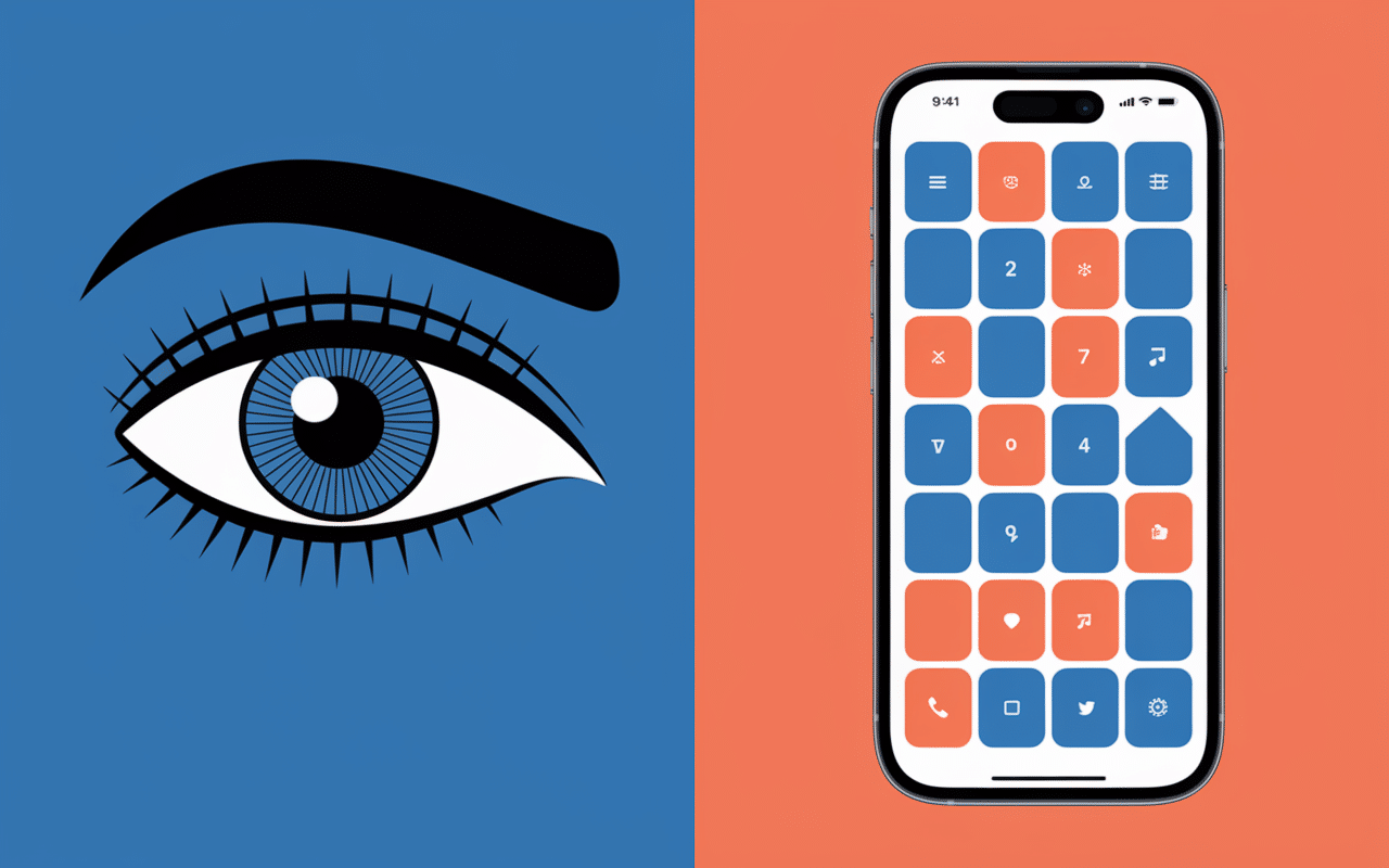 Zoom Insta split screen humain œil détails