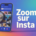 Zoom Insta illustration smartphone loupe