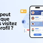 A été notifié de votre visite sur son profil illustration réseaux sociaux notification