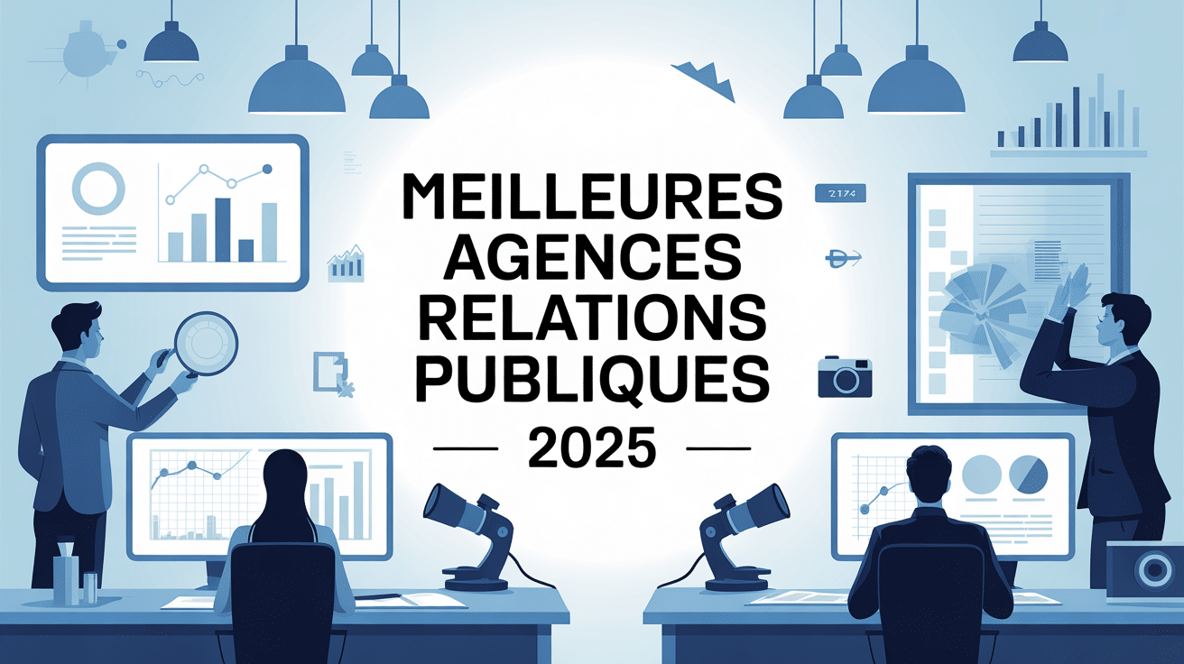 Scene de bureau best PR avec professionnels et graphiques