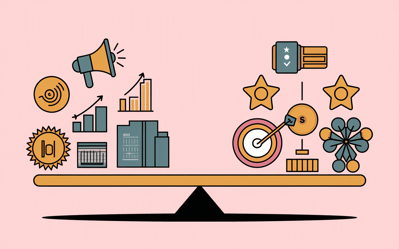 Infographie evaluation best PR services balance et criteres