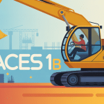 illustration caces 1b nacelle élévatrice sur chantier