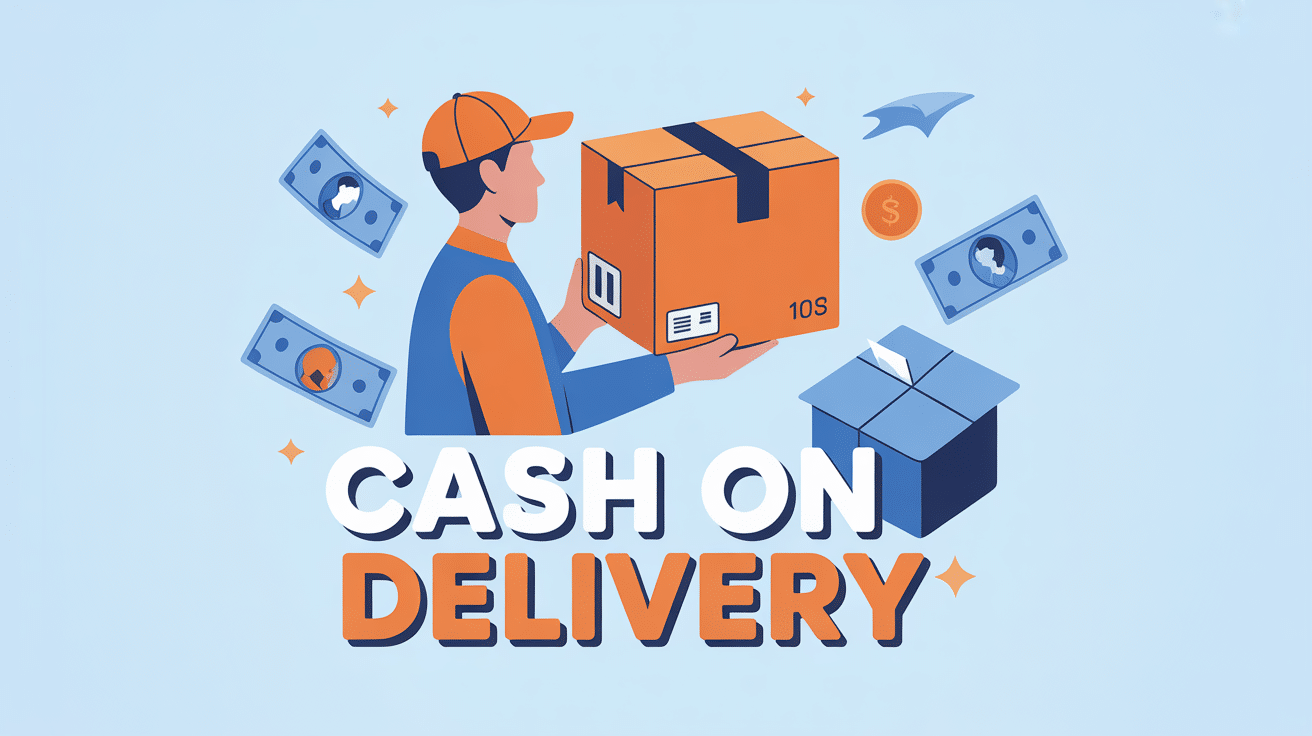 cash on delivery livreur remet colis paiement