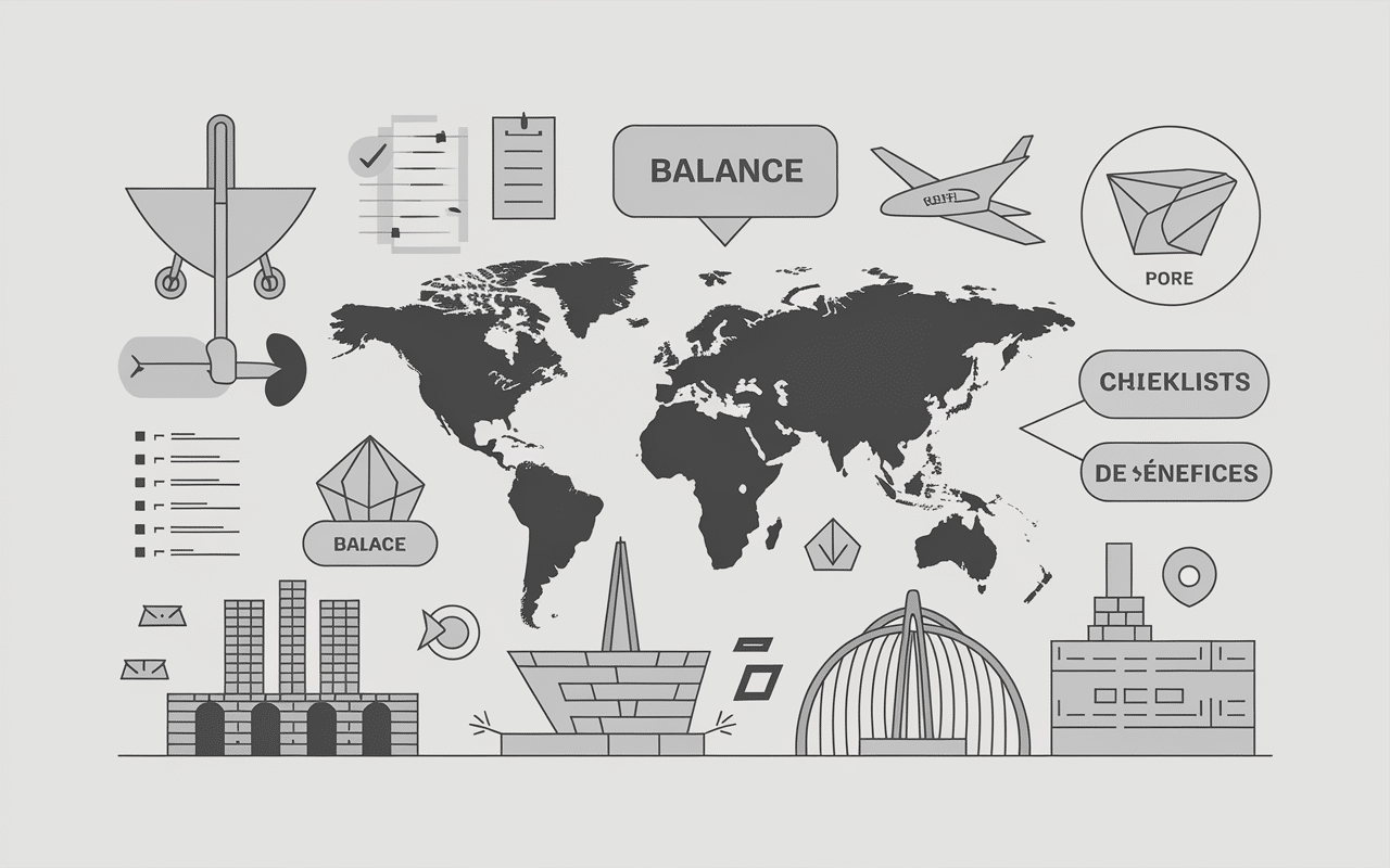 Carte et checklist choix international warehouse