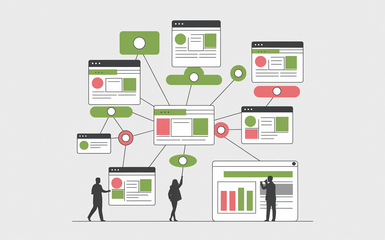 Diagramme follow no maillage SEO