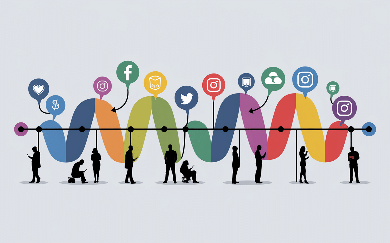 timeline fooh reseaux sociaux