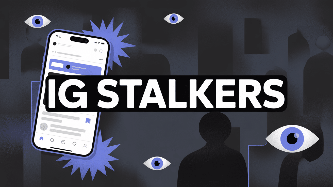 illustration ig stalker sur smartphone