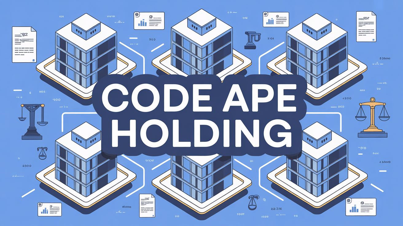 illustration code ape holding avec entreprises