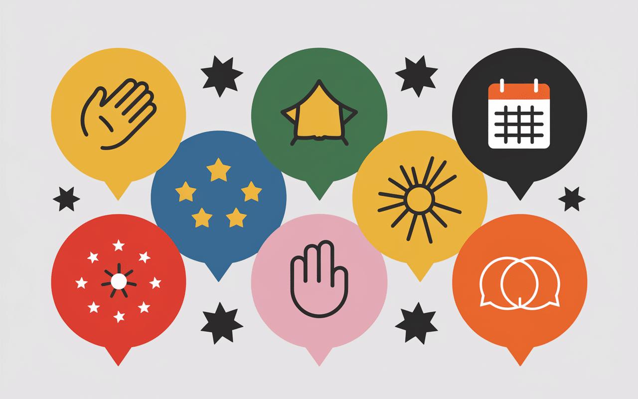 Bulle dialogue texte fêtes de fin d'année professionnel