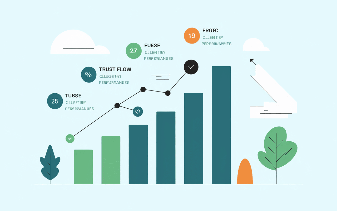 majesticseo dashboard metriques trust flow citation flow