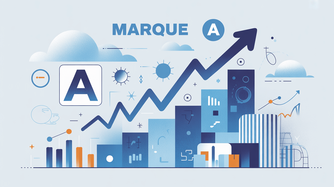 Marque a image entreprise moderne graphes engagement