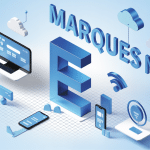 Illustration 3D marque en e digital