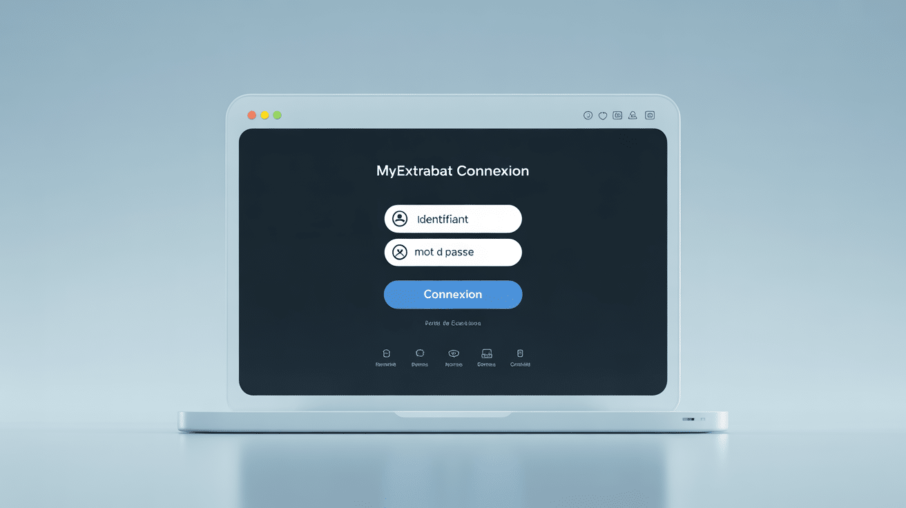 interface myextrabat com authentification écran connexion sécurisé