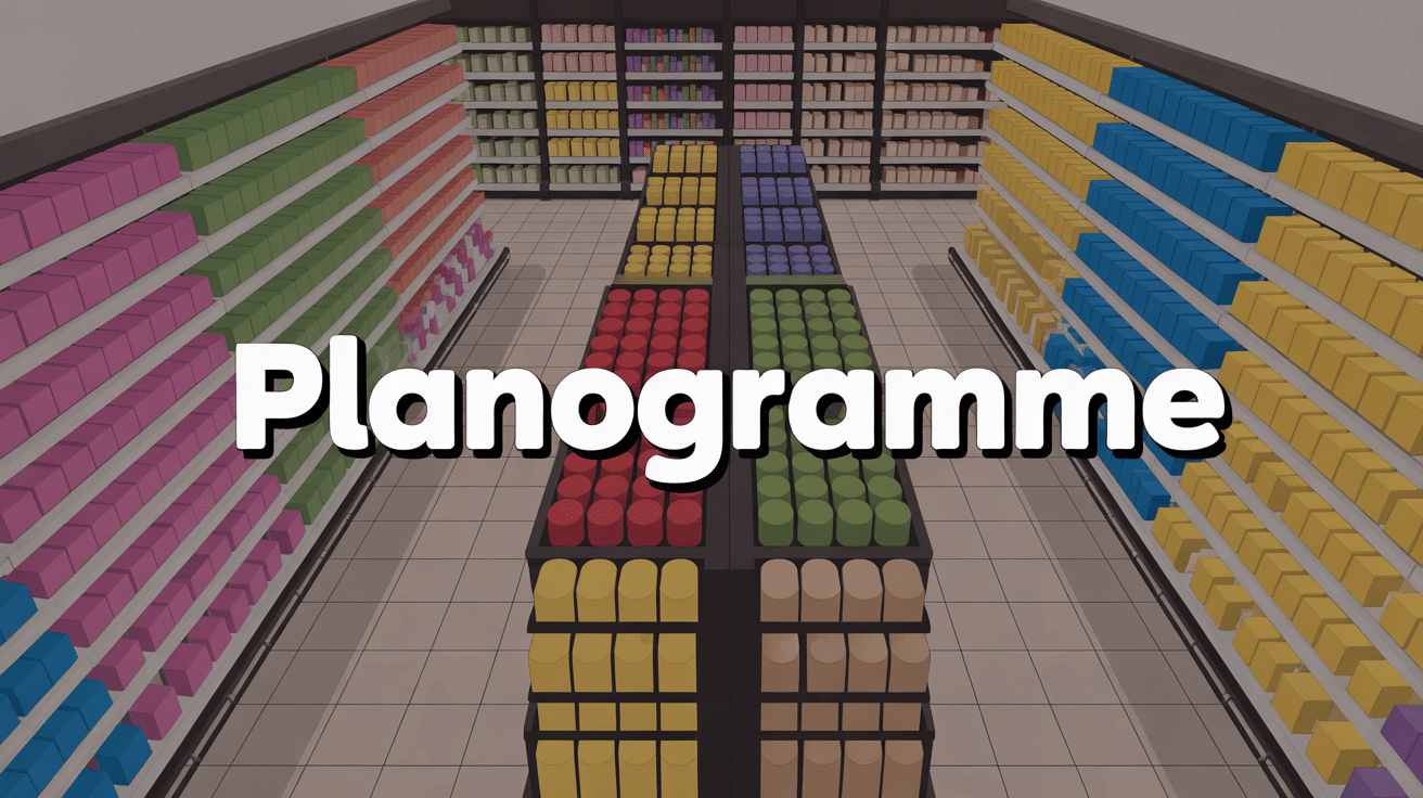 planogramme agencement rayon magasin moderne