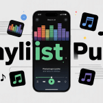 playlist push illustration smartphone musique