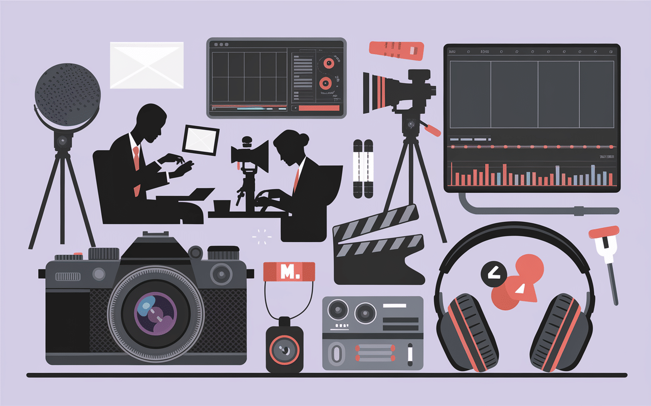 Production audiovisuelle Paris matériel professionnel équipe