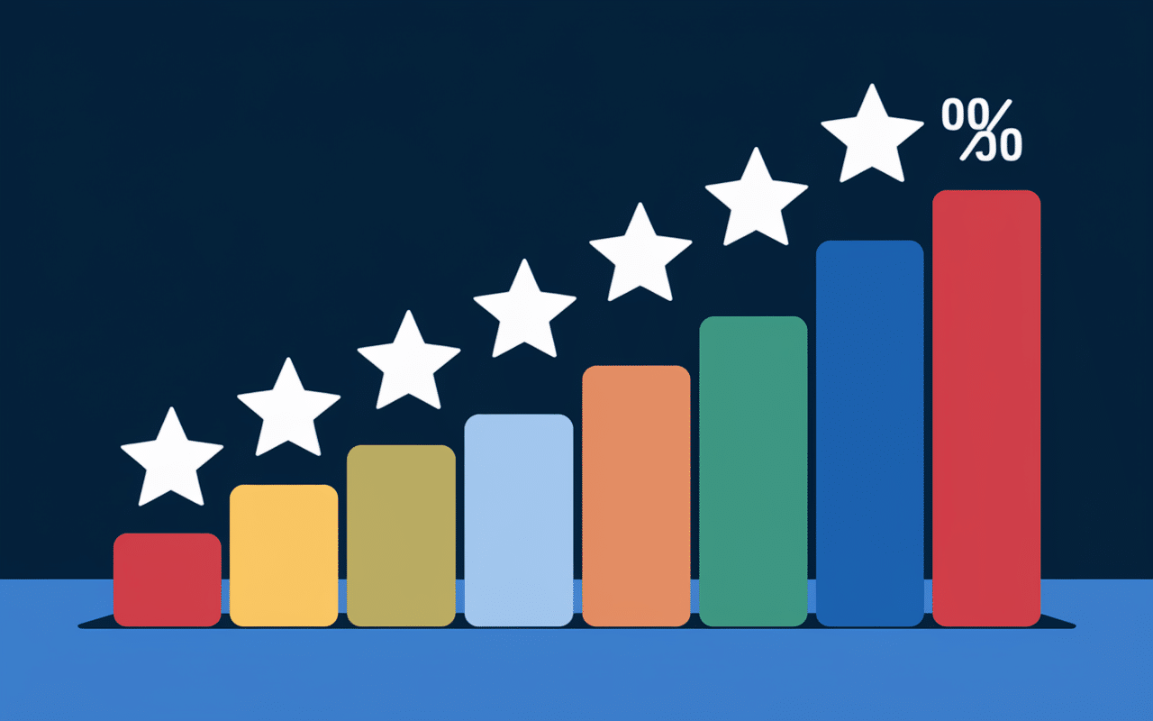 Graphique barres Reborn 21 Trustpilot infographie