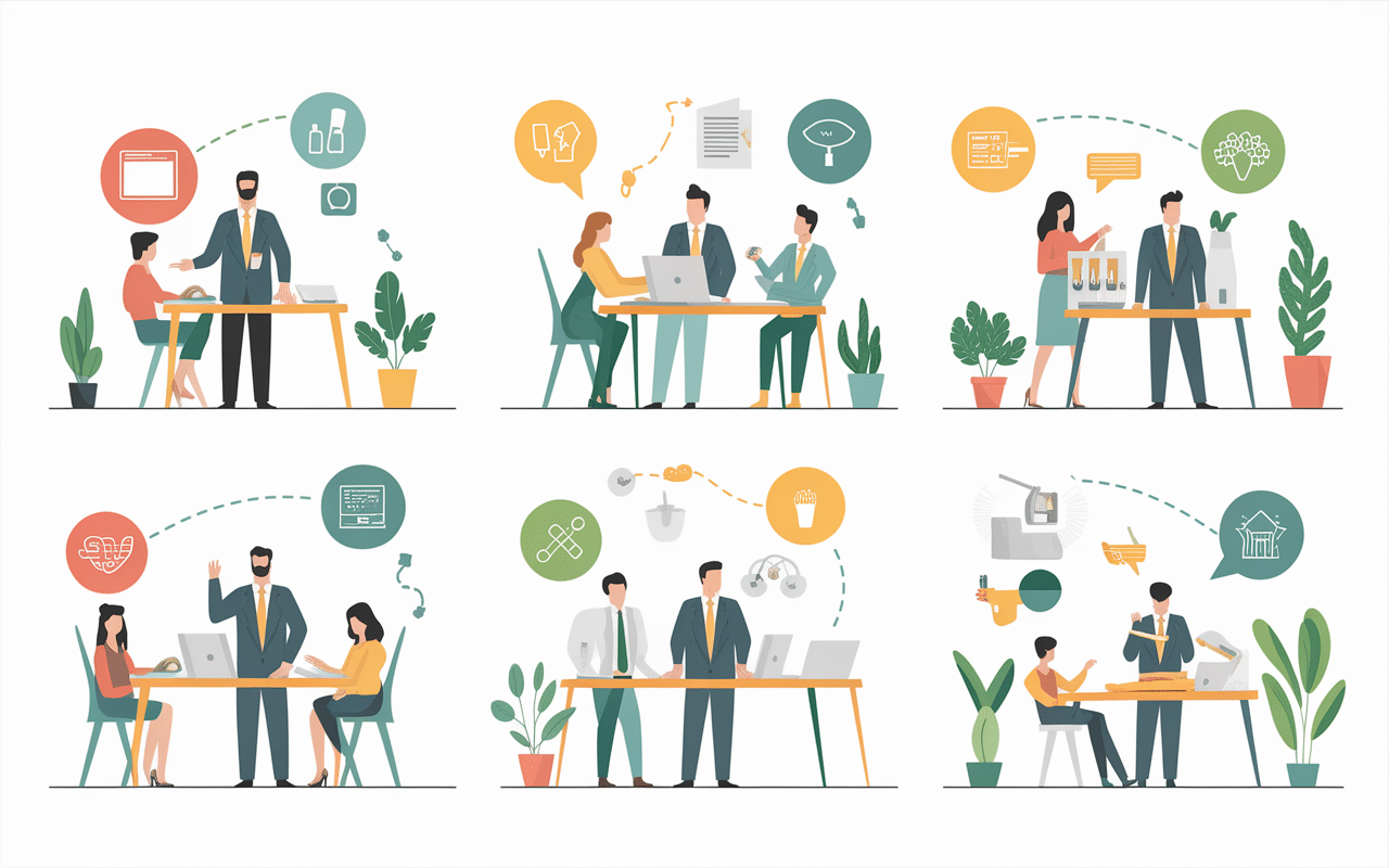 Reconvert silhouettes parcours professionnels