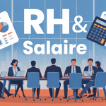 Illustration rh salaire réunion professionnels