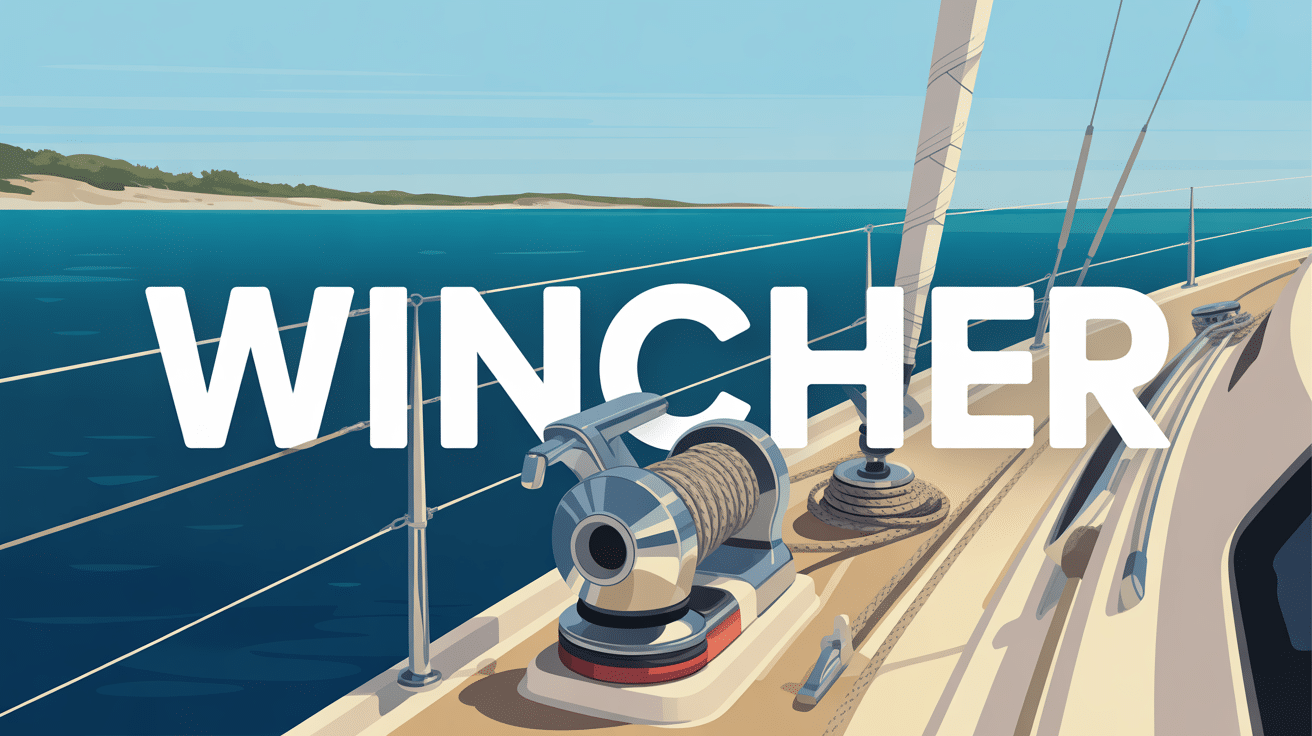 wincher chrome voilier en mer