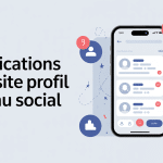 Activer notification visite profil facebook illustration smartphone confidentialité