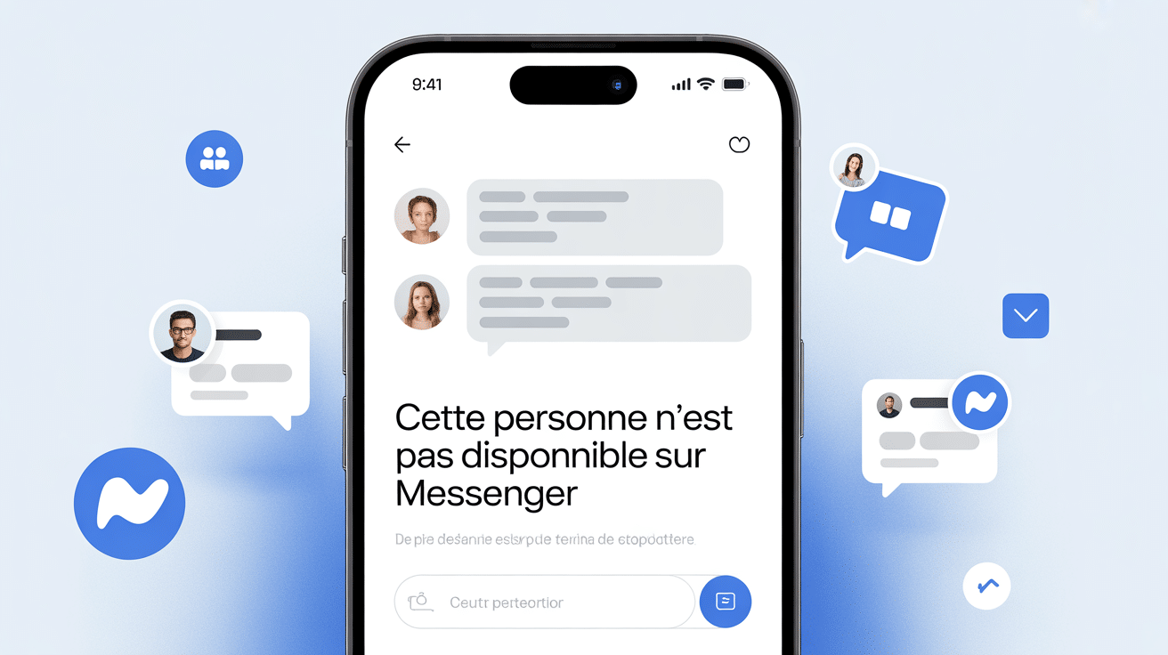 cette personne n'est pas disponible sur messenger message erreur smartphone