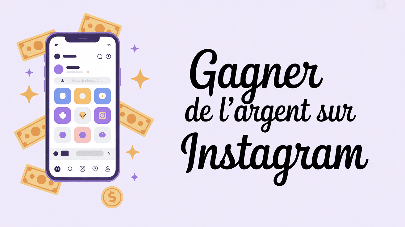 comment gagner de l argent sur instagram icones smartphone