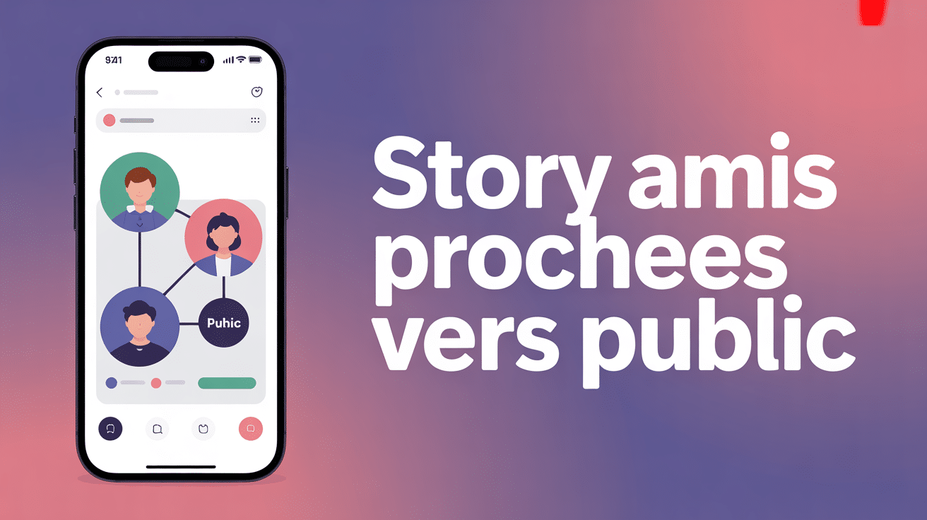 illustration comment mettre une story amis proche en public