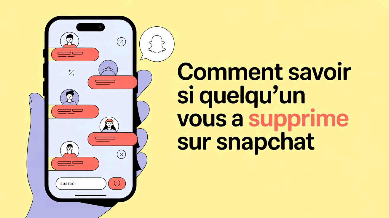 illustration smartphone comment savoir si quelqu'un nous a supprimé sur snapchat