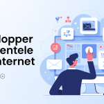 comment trouver des clients sur internet illustration entrepreneur devant ordinateur