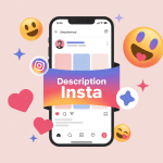 illustration profil description insta smartphone