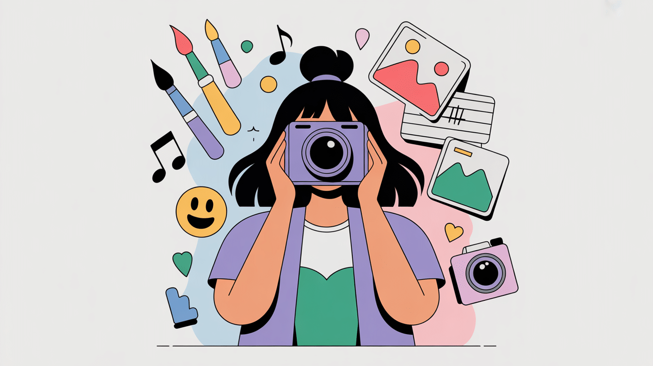 illustration description insta style creatif