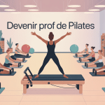 devenir prof de pilates illustration enseignant groupe tapis machines