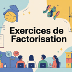 exercice factorisation visuel moderne et scolaire