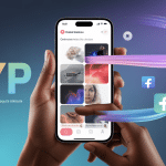 fyp smartphone avec flux vidéos et réseaux sociaux