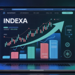 interface indexa écran ordinateur graphique financier