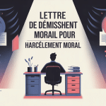 Illustration de lettre de démission pour harcèlement moral et psychologique