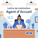 lettre de motivation agent d'accueil illustration bureau agent accueil sourire