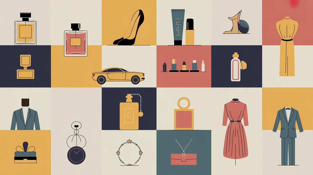 Secteurs majeurs illustrant les marques en c