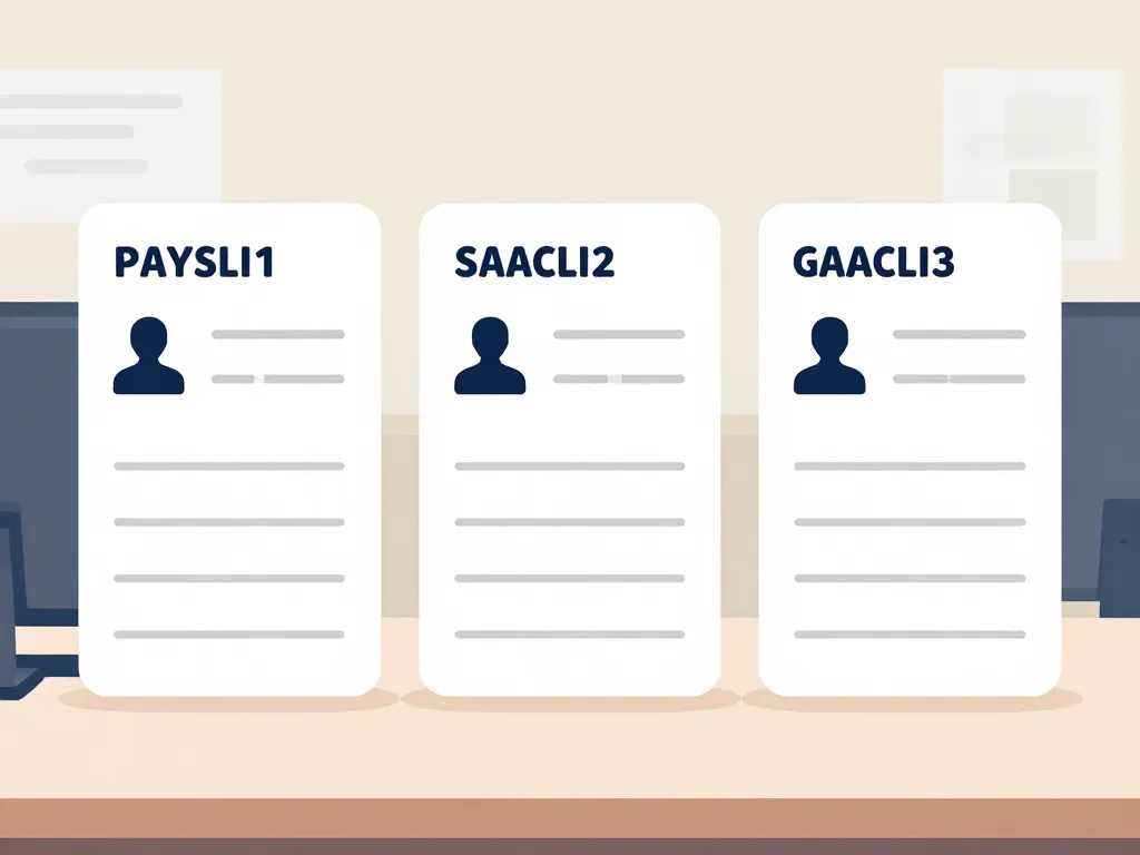 matricule fiche de paie exemple visuel cas réels